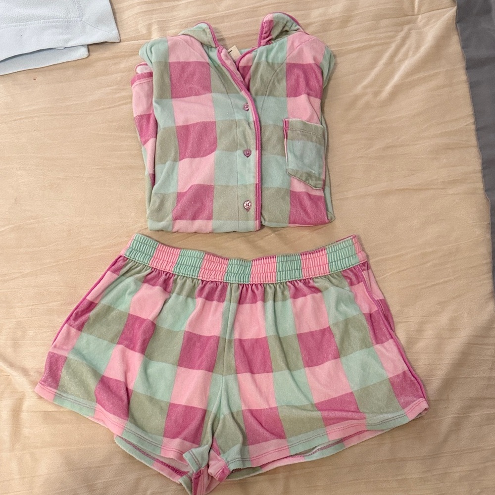 Art Class Pink and Green Sleepwear